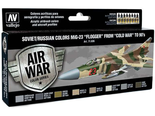 17ml x8 Vallejo - Model Air Set - Soviet Mig-23 Flogger