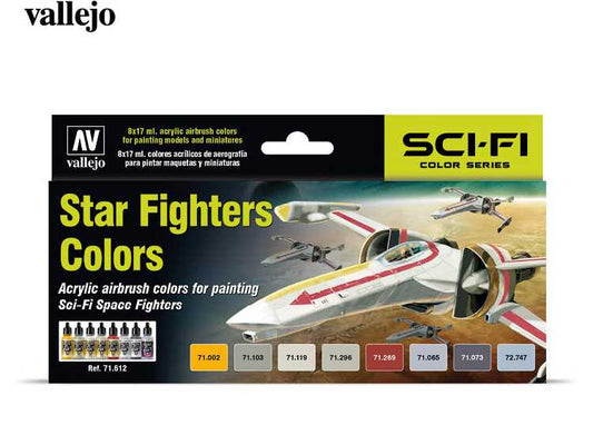 17ml x 8 Vallejo - Model Air Acrylic Paint Set - Star Fighters Colours