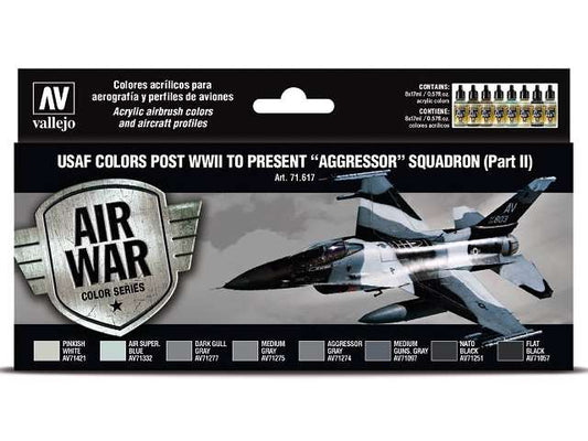 17ml x 8 Vallejo - Model Air Paint Set - USAF colours post WWII to Aggressor Squadron Part 2