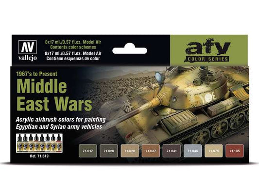17ml x8 Vallejo - Model Air Acrylic Paint Set - Middle East Wars