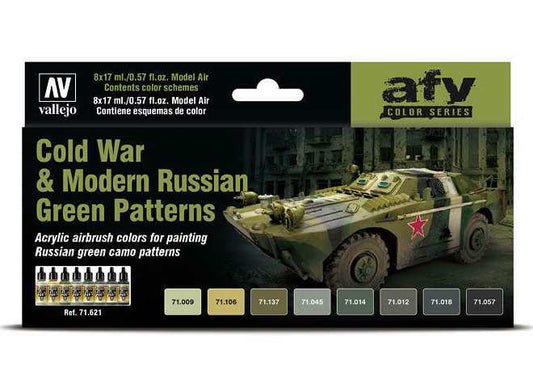 17mll x8 Vallejo - Model Air Set - Cold War and Modern Russian Green Patterns