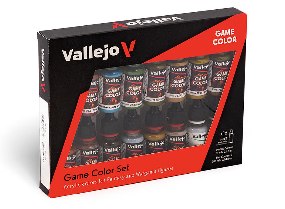 18ml x16 Vallejo - Game Color Acrylic Paint Set - Specialist