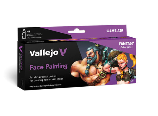 18ml x 8 Vallejo - Game Color Set - Face Painting
