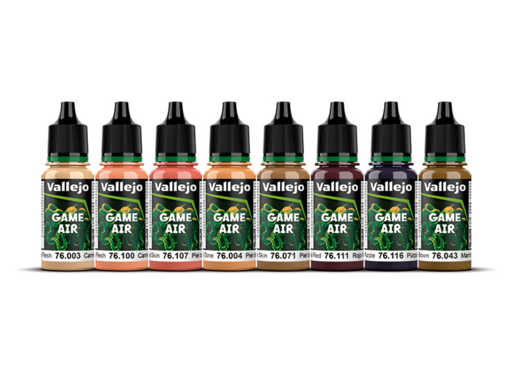 18ml x 8 Vallejo - Game Color Set - Face Painting