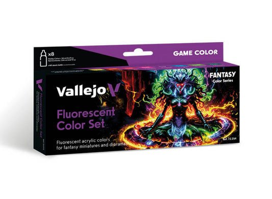 18ml x8 Vallejo - Fluorescent Colour Set