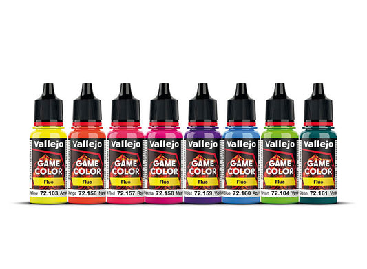 18ml x8 Vallejo - Fluorescent Colour Set