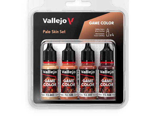 18ml x4 Vallejo - Game Color Acrylic Paint Set - Pale Skin Set
