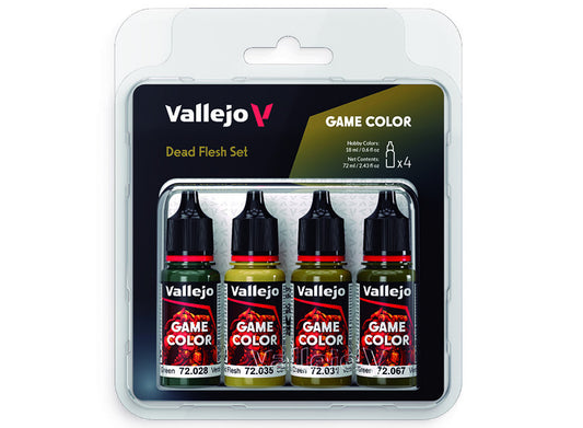 18ml x4 Vallejo - Game Color Acrylic Paint Set - Dead Flesh Set
