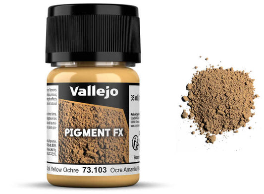 30ml Vallejo - Pigments - 73103 Dark Yellow Ochre