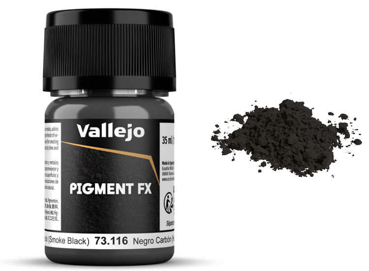 30ml Vallejo - Pigments - 73116 Carbon Black (Smoke Black)