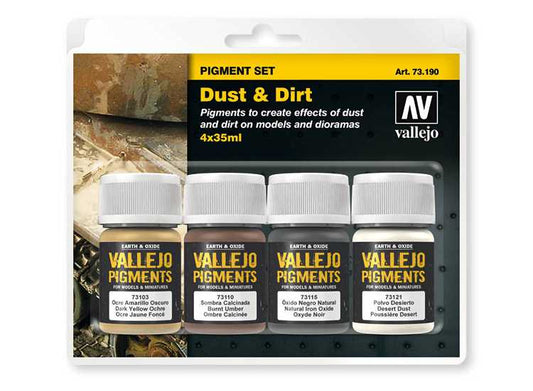 35ml x4 Vallejo - Pigment Set - Dust and Dirt