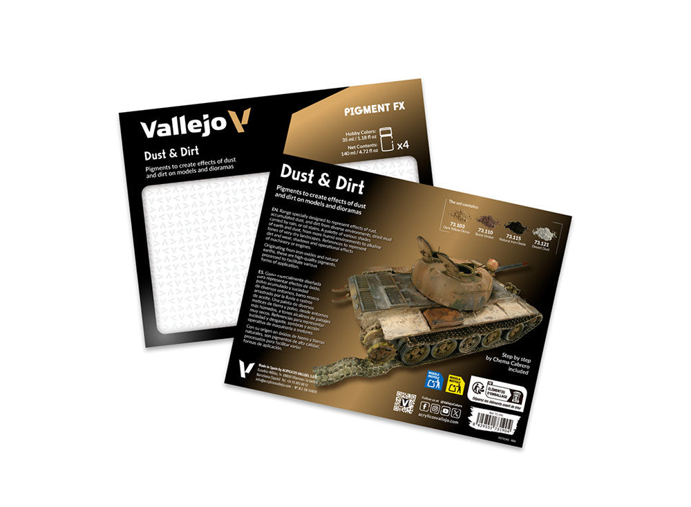 35ml x4 Vallejo - Pigment Set - Dust and Dirt