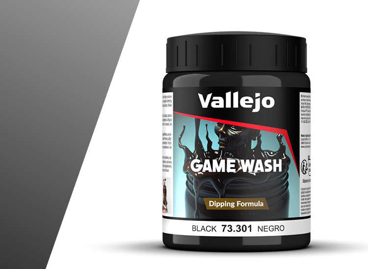 200ml Vallejo - Black Wash - Dipping Formula