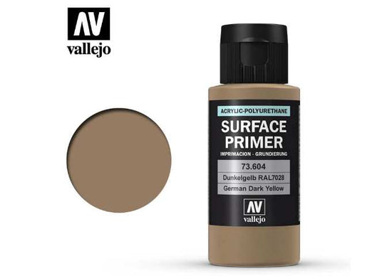 60ml Vallejo - Acrylic Polyurethane - Primer German Dark Yellow (RAL 7028)