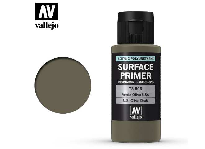 60ml Vallejo - Acrylic Primer US Olive Drab