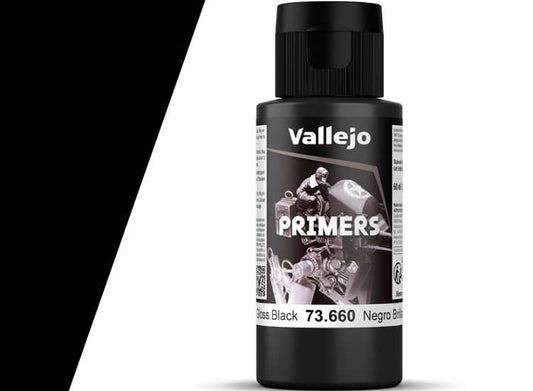 60ml Vallejo - Acrylic Primer Gloss Black