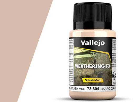 40ml Vallejo - Weathering Effects - Light Brown Splash Mud