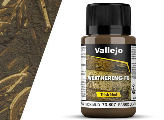 40ml Vallejo - Weathering Effects -  European Thick Mud