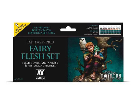 17ml x8 Vallejo - Model Color Acrylic Paint Set - Fairy Flesh