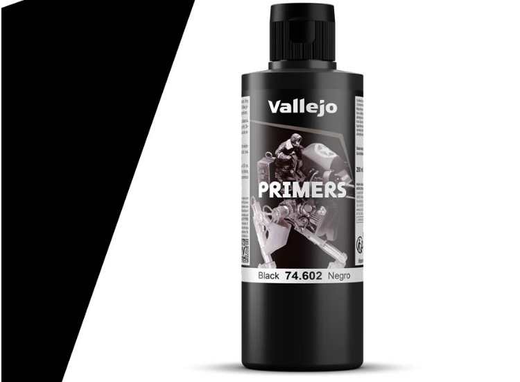 200ml Vallejo - Acrylic Polyurethane - Primer Black