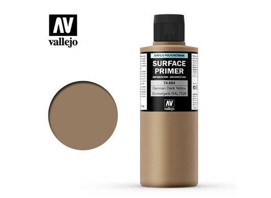 200ml Vallejo - Acrylic Polyurethane - Primer German Dark Yellow