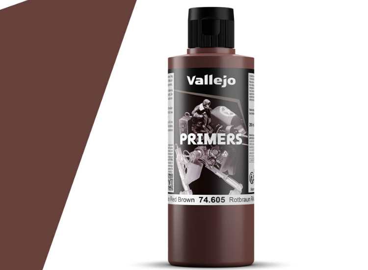 200ml Vallejo - Acrylic Polyurethane - Primer German Red Brown