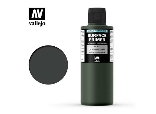 200ml Vallejo - Acrylic Polyurethane - Primer UK Bronze Green