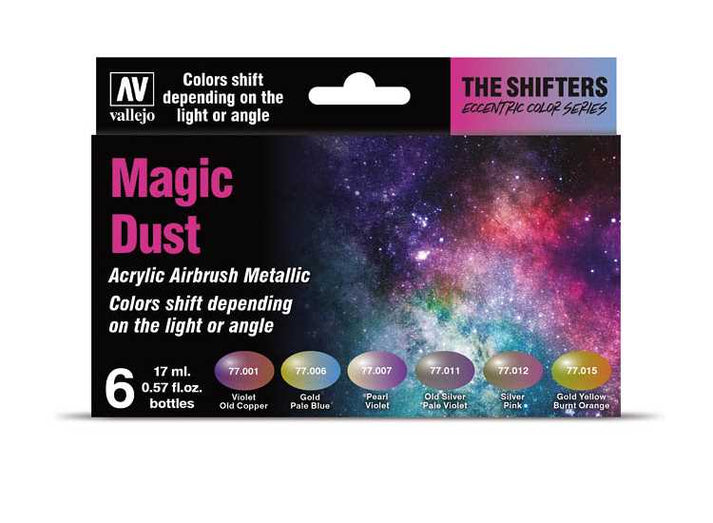 Vallejo VA77090 17ml x6 - The Shifters Acrylic Paint Set - Magic Dust ...