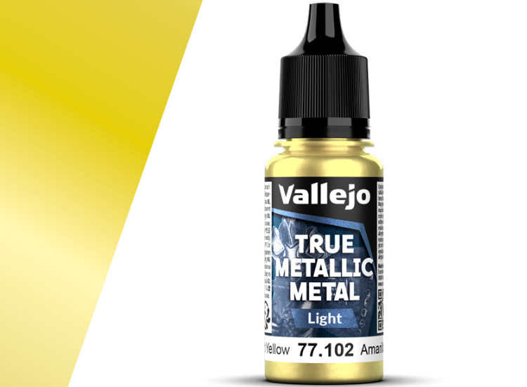 18ml Vallejo - True Metallic Metal Light - Radiant Yellow