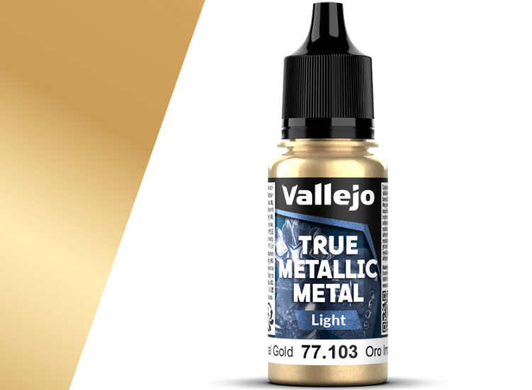 18ml Vallejo - True Metallic Metal Light - Imperial Gold
