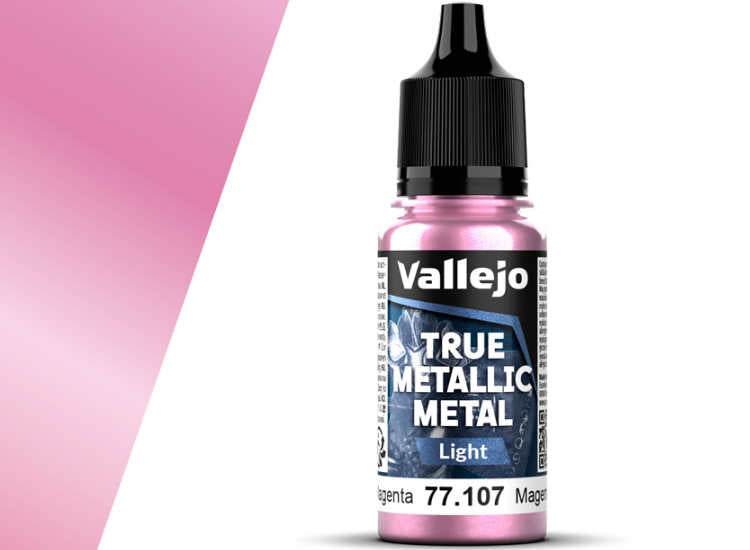18ml Vallejo - True Metallic Metal Light - Crimson Magenta