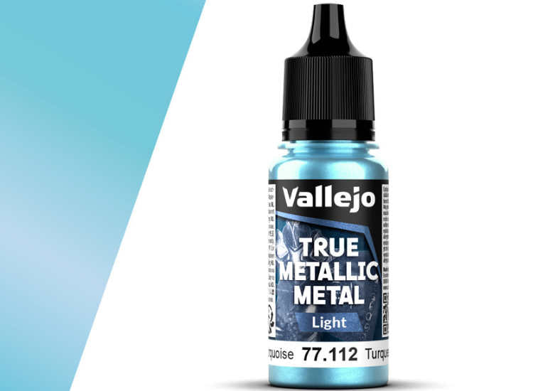 18ml Vallejo - True Metallic Metal Light - Hydra Turquoise