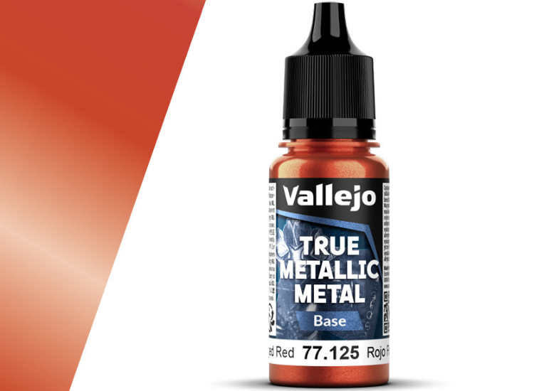 18ml Vallejo - True Metallic Metal Base - Forged Red