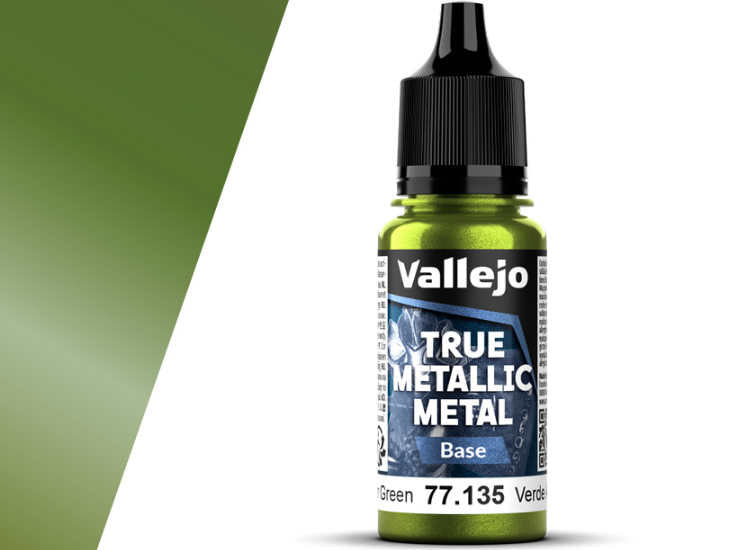 18ml Vallejo - True Metallic Metal Base - Amber Green