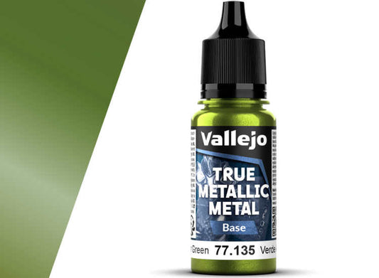 18ml Vallejo - True Metallic Metal Base - Amber Green