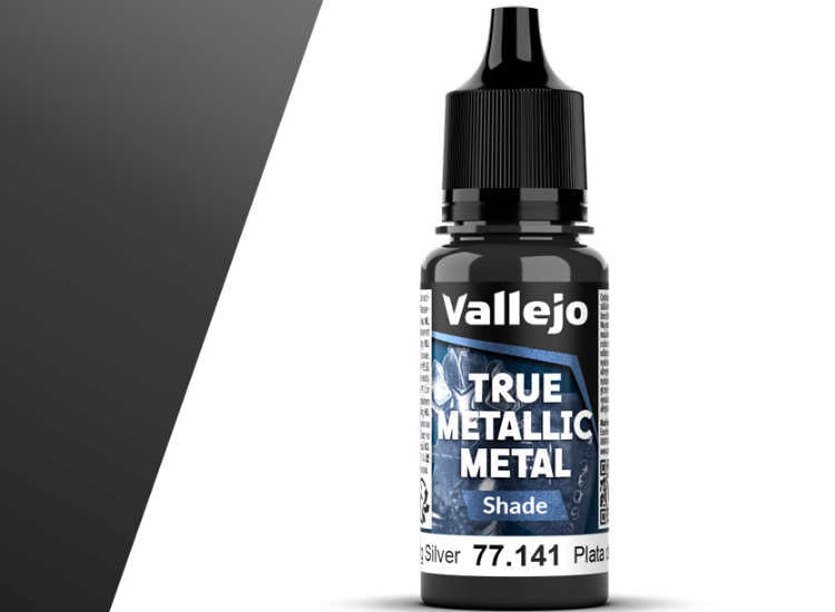 18ml Vallejo - True Metallic Metal Shade - Sterling Silver