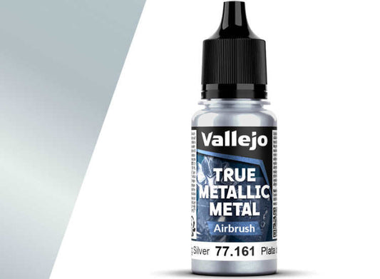 18ml Vallejo - True Metallic Metal Airbrush - Sterling Silver
