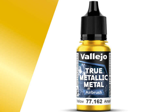 18ml Vallejo - True Metallic Metal Airbrush - Radiant Yellow