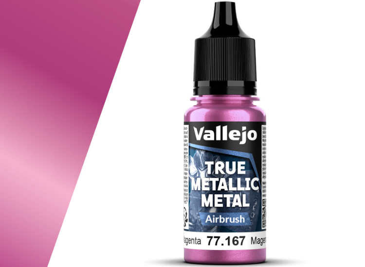 18ml Vallejo - True Metallic Metal Airbrush - Crimson Magenta