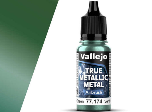 18ml Vallejo - True Metallic Metal Airbrush - Dusken Green