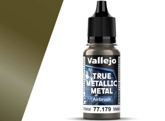 18ml Vallejo - True Metallic Metal Airbrush - Aged Metal