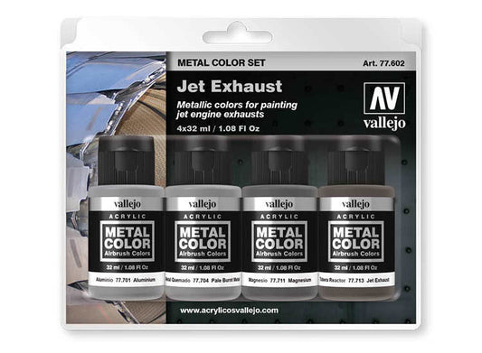 32ml x4 Vallejo - Metal Color Set - Jet Exhaust