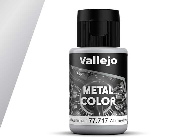 32ml Vallejo - Metal Color Airbrush Acrylic - Dull Aluminium