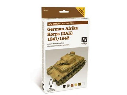 8ml x 6 Vallejo - AFV Camouflage Colours German Afrika Corps 1941/42 (DAK)
