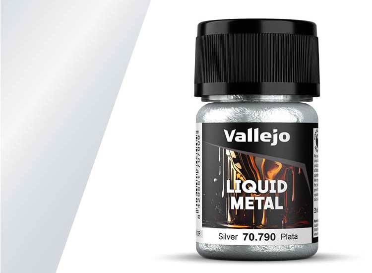 35ml Vallejo - Liquid Metal - Silver (70790)