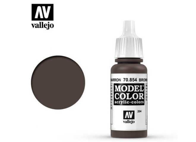 17ml Vallejo - 204 Model Color - Brown Glaze 854