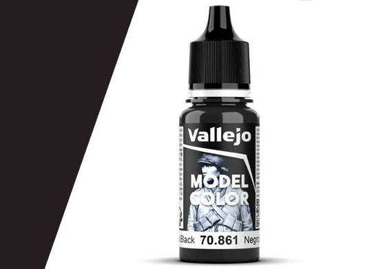 18ml Vallejo - Model Color - Glossy Black (192)