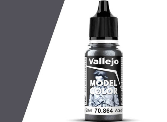 18ml Vallejo - Model Color - Natural Steel (Metallic) (197)
