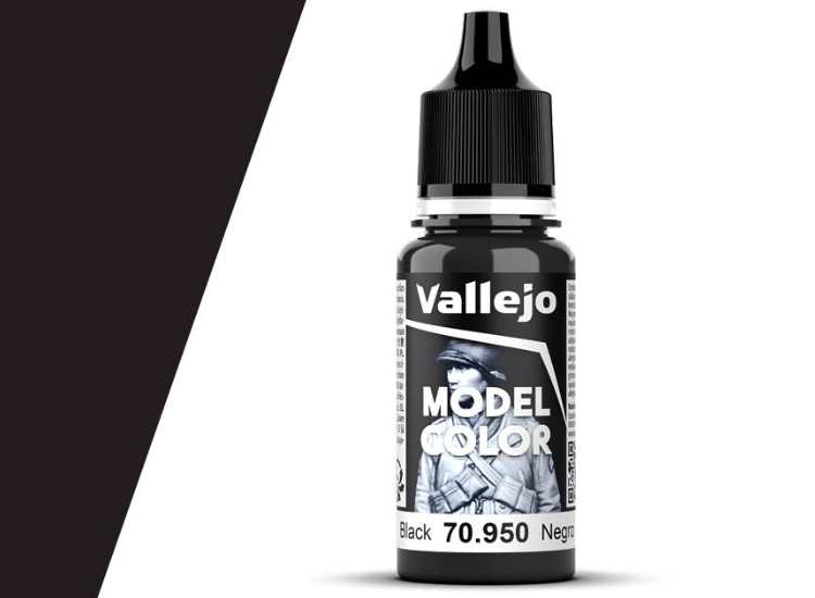 18ml Vallejo - Model Color - Black (191)