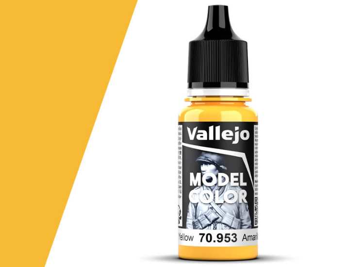 18ml Vallejo - Model Color - Flat Yellow (27)